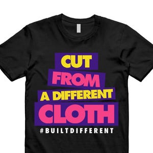 CLOTH T Shirt to match Air More Uptempo Black Court Purple Hyper Pink Multicolor