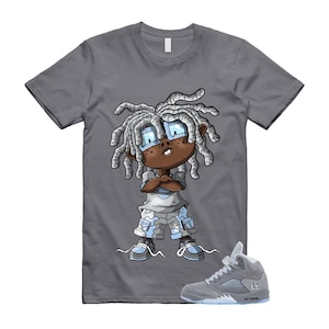 5 Wolf Grey 2026 Ice Blue Light Graphite White Icy T Shirt Match CHONGO