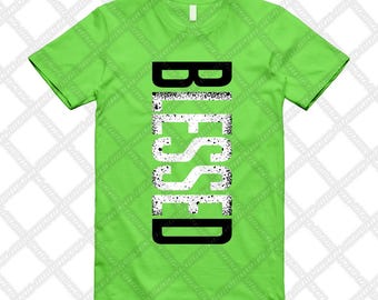 1 Neon Grün Schwarz Weiß High Ghost T-Shirt Spiel VERTBLS