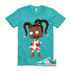 Dunk  Dolphins Cosmic Clay Dusty Cactus White Orange Teal T Shirt Match SUSIE