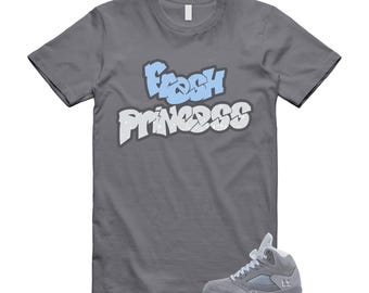5 Wolf Grey 2026 Ice Blue Light Graphite White Icy T Shirt Match FRESH PRINCESS