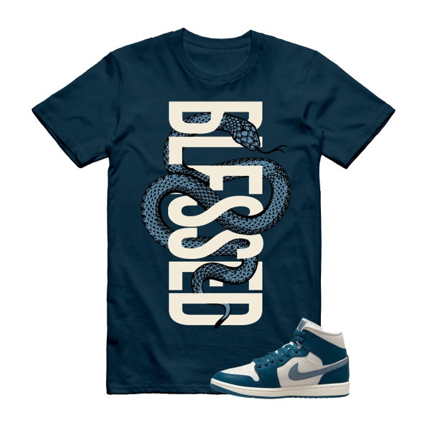 SNAKEBLS T Shirt to match Air J 1 Mid WMNS Sky J French Blue Ozone Sail Hoodie