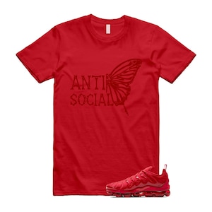 VaporMax Triple Red Air University T Shirt Match ASB