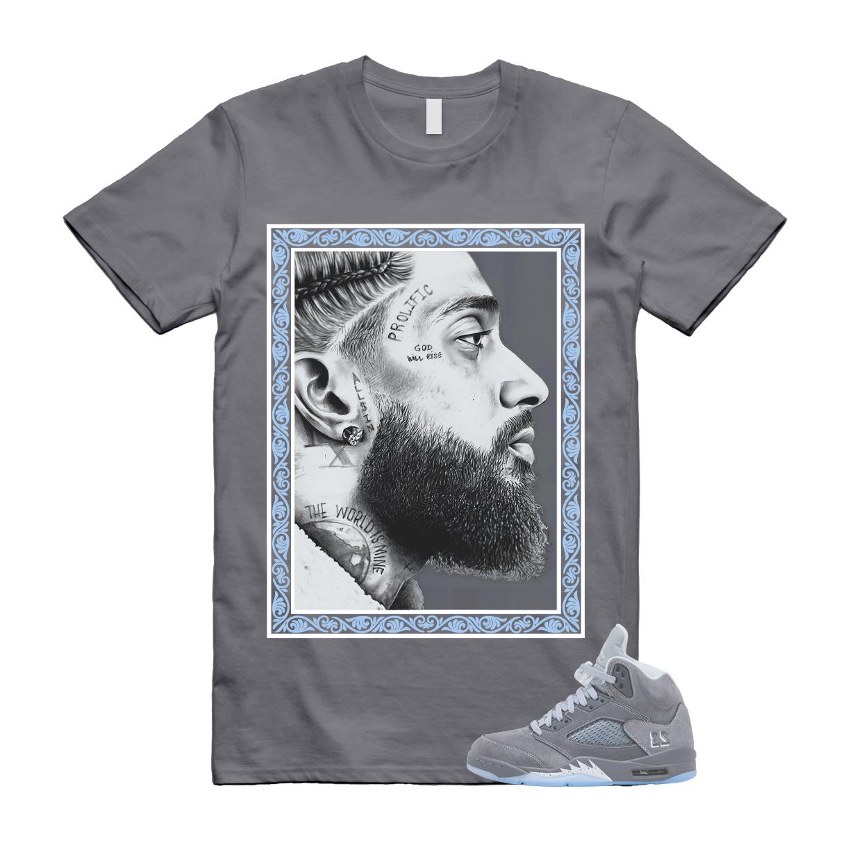 5 Wolf Grey 2026 Ice Blue Light Graphite White Icy T Shirt Match
