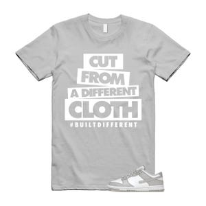 Dunk Grey Fog White Low T Shirt Match CLOTH image 1
