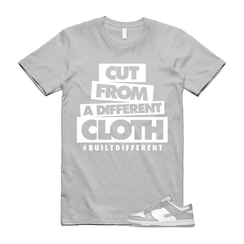 Dunk Grey Fog White Low T Shirt Match CLOTH image 1