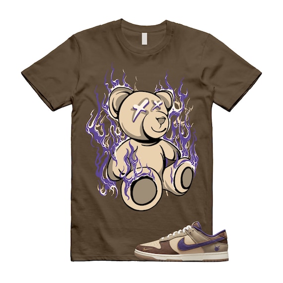 LIT T Shirt to Match N Dunk Low Setsubun Tan Brown Purple Beige
