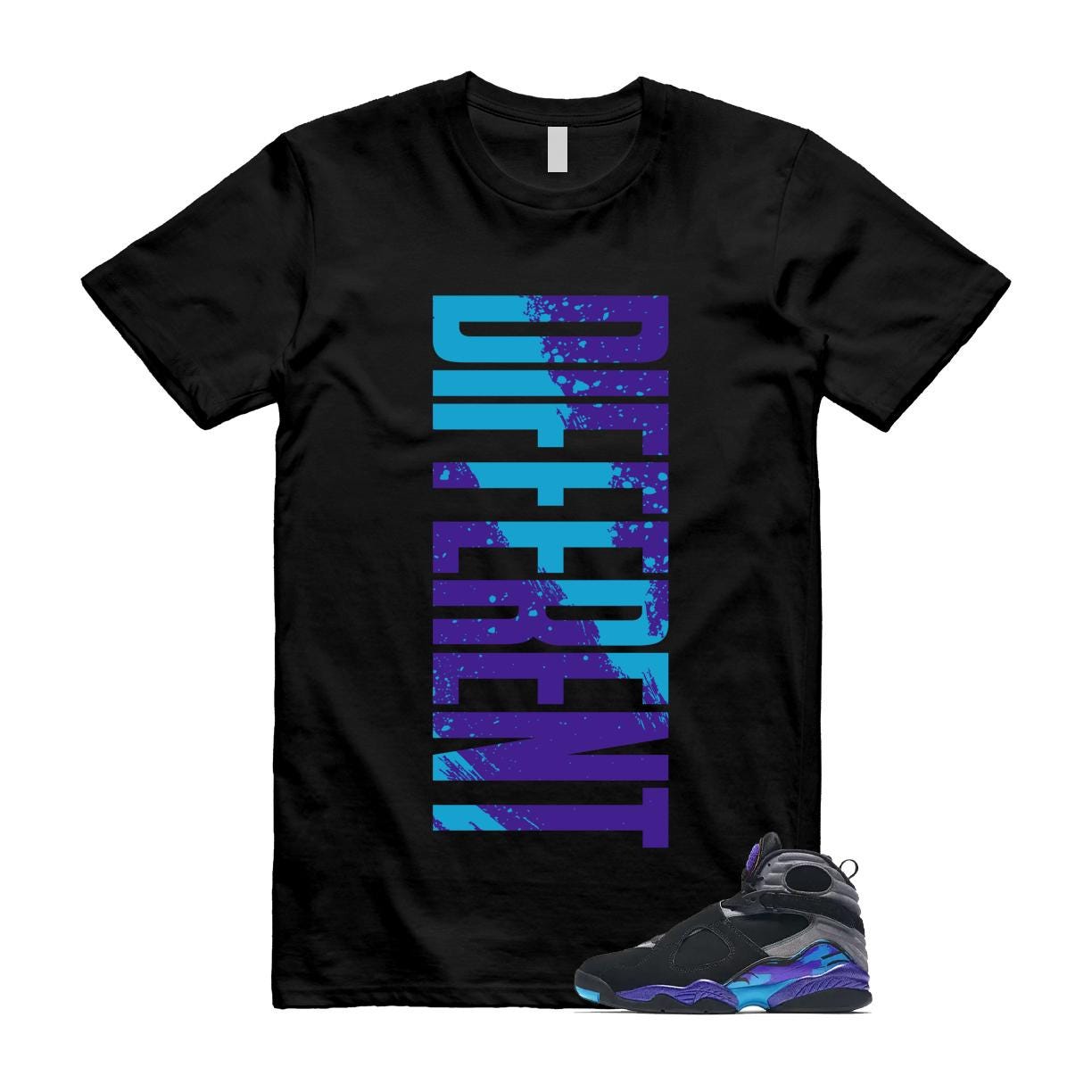 8 Aqua Black Concord Iron Grey Aquatone Purple T Shirt Match DFRNT