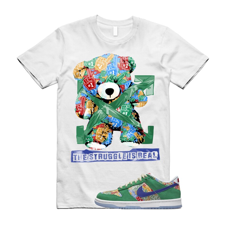 STRUG T Shirt to Match N Dunk Low Foam Finger Big Kids Stadium Green