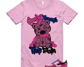Air Force 1 Pink Cooler Mulberry Rose Hyper Blue Black Low T Shirt Match SMILE2