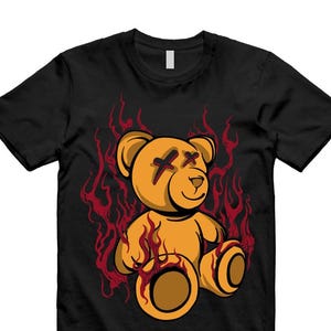 Vivid Orange Fat Tongue Black Cardinal Red 1 Mid T Shirt Match LIT