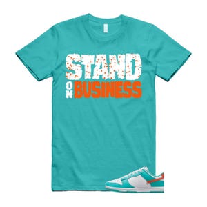 Dunk  Dolphins Cosmic Clay Dusty Cactus White Orange Teal T Shirt Match SOB
