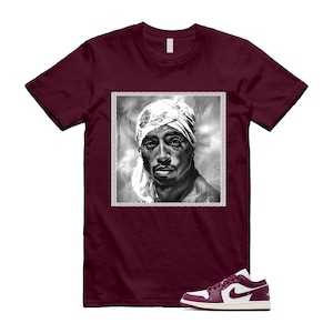 1 T-shirt Bordeaux White Sail Maroon Match PAC