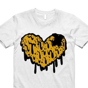 Camiseta Amarela Ocre 6 Preto e Branco Combinando DRHRT