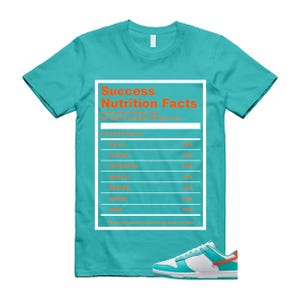 Dunk  Dolphins Cosmic Clay Dusty Cactus White Orange Teal T Shirt Match SUCC