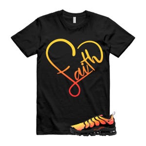 VaporMax Crimson Black Total Orange Air Plus T Shirt Match FAITH