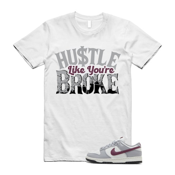 BROKE T Shirt to match N Dunk Low Pale Ivory Redwood WMNS Light Silver Sail Black White Grey Team Red Hoodie