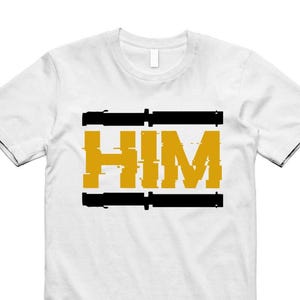 Gelb Ocker 6 Schwarz Weiß T-Shirt Spiel IHN