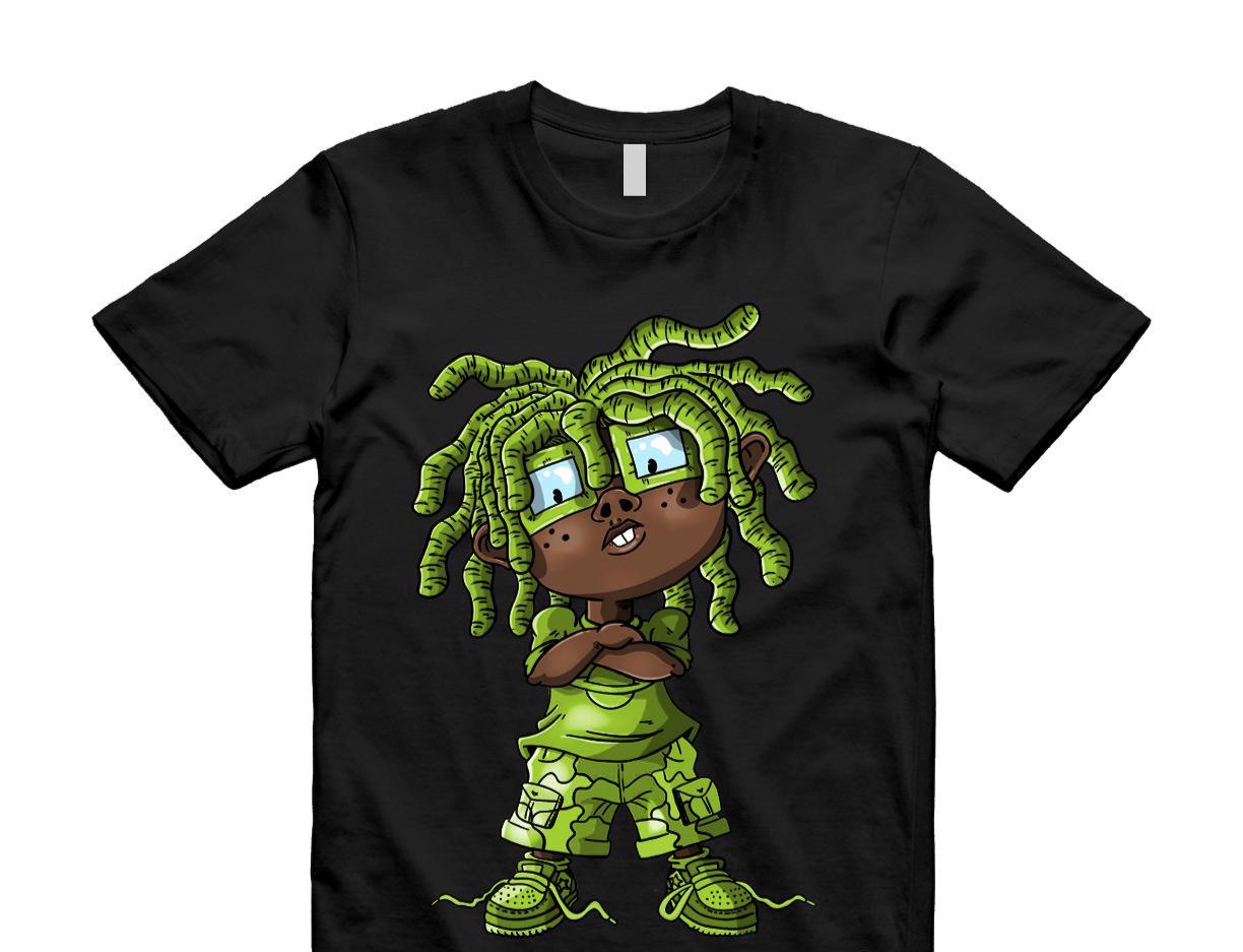 Foamposite Volt Black Air One T Shirt Match CHONGO