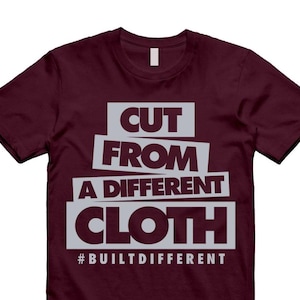 CLOTH T Shirt to match 5 Retro Deep Burgundy Light Graphite Metallic Silver
