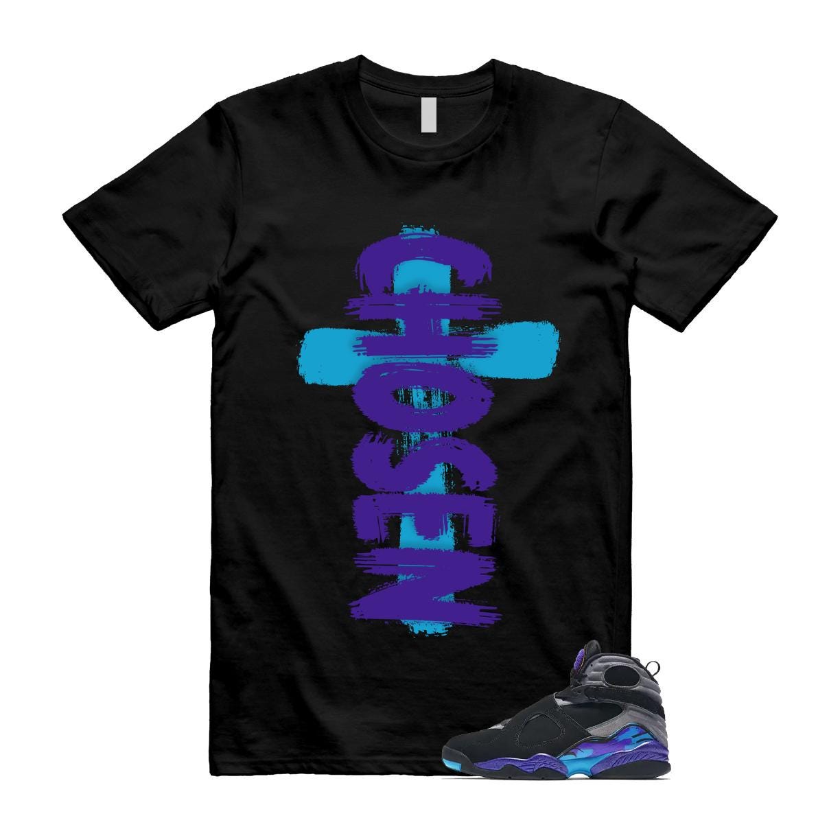 8 Aqua Black Concord Iron Grey Aquatone Purple T Shirt Match CHOSEN