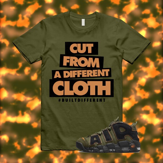 CLOTH T Shirt to match Air More Uptempo 96 1996 Cargo Khaki Pecan Alpha Orange Black Olive Hoodie