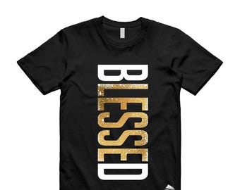 Metallic Gold Patent Schwarz Weiß Air 1 Mid T-Shirt Spiel VERTBLS