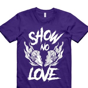 Dunk Purple Championship Court Low White T Shirt Match NO LOVE