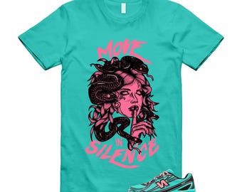 740 Cyber Jade Ultra Pink Black Teal Aqua T Shirt Match MIS