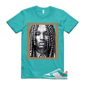 Dunk  Dolphins Cosmic Clay Dusty Cactus White Orange Teal T Shirt Match VON