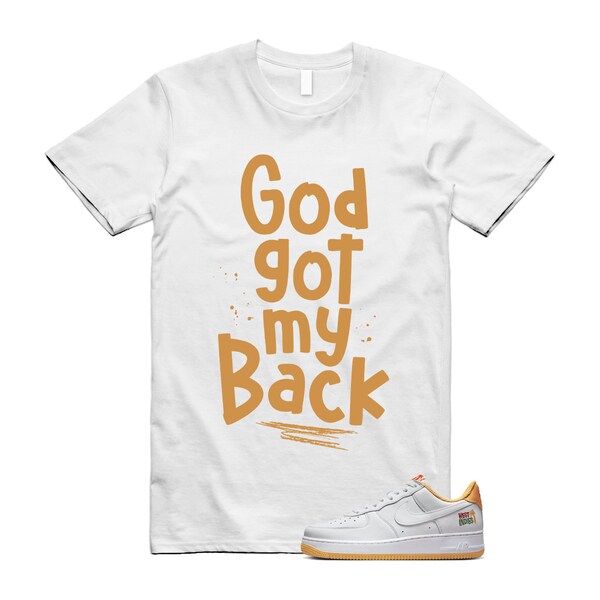 GOD T Shirt to match N Air Force 1 Low West Indies White Yellow University Gold Hoodie