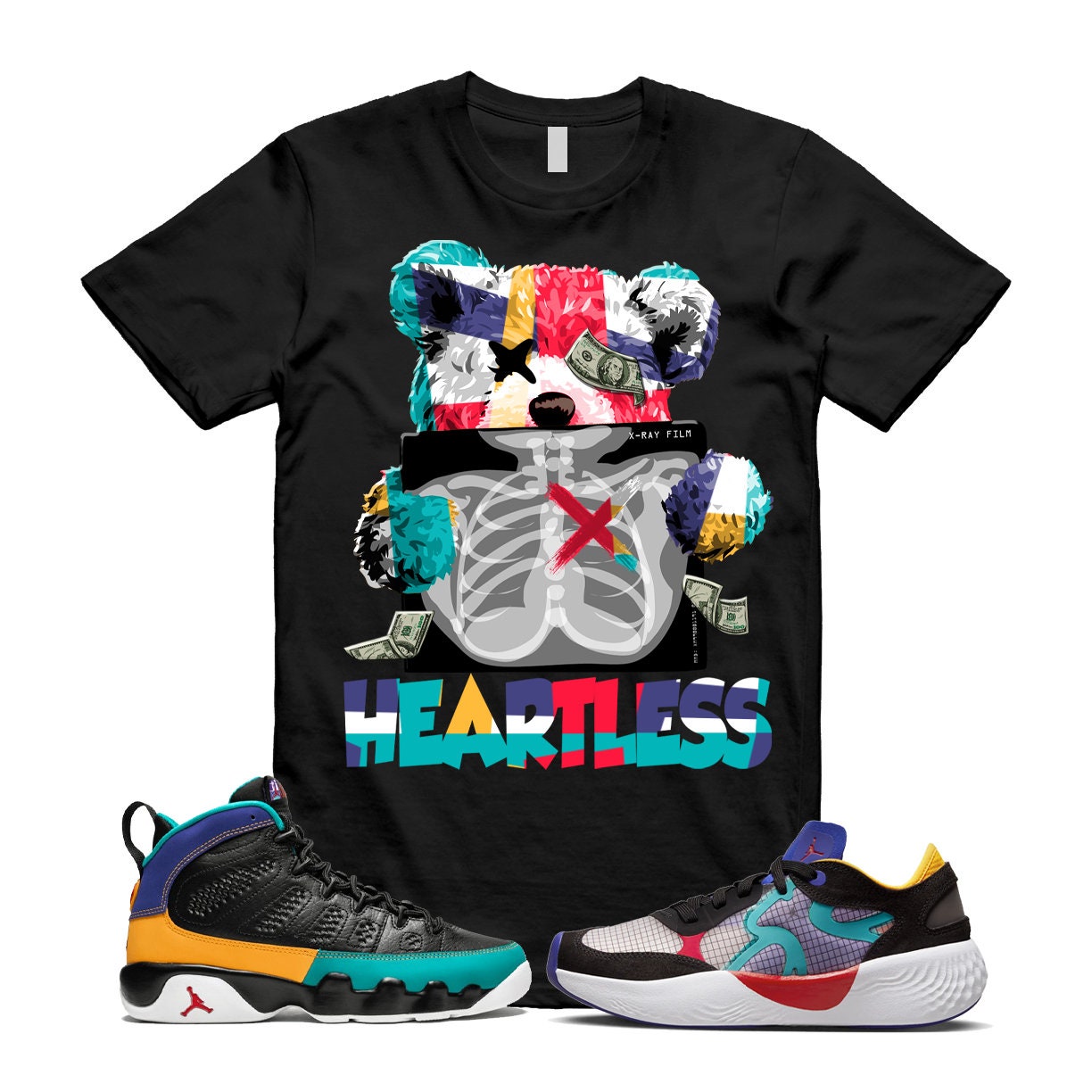 New HEART T Shirt to Match Delta 3 Low New Emerald Retro Dream It Do It Black University Red Dark Concord Canyon Gold Turbo Green 9 Hoodie Etsy Ireland