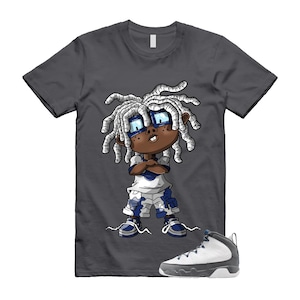 9 French Blue Flint Grey White 2026 T Shirt Match CHONGO