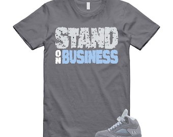 5 Wolf Grey 2026 Ice Blue Light Graphite White Icy T Shirt Match SOB