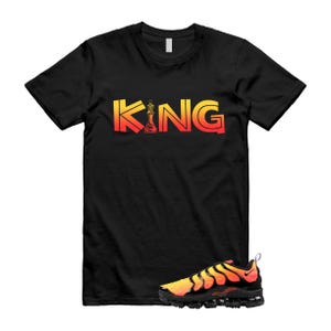 VaporMax Crimson Black Total Orange Air Plus T Shirt Match KING