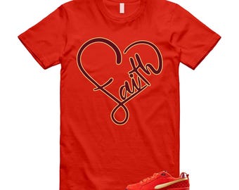 1 Habanero Red Club Gold Maroon SB Zoom Air  T Shirt Match FAITH