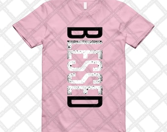 5 Pink White Black Medium Soft T Shirt Match VERTBLS
