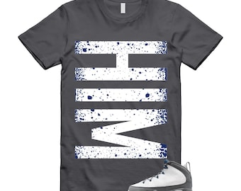 9 French Blue Flint Grey White 2026 T Shirt Match HIM VERT