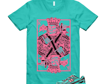 740 Cyber Jade Ultra Pink Black Teal Aqua T Shirt Match KC