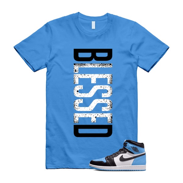 university blue jordan 1shirt