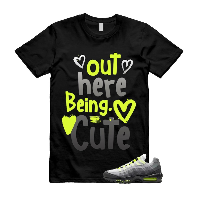Air Max 95 Big Bubble Neon Yellow Black Cool Grey 2026 OG T Shirt Match C2 imagen 1