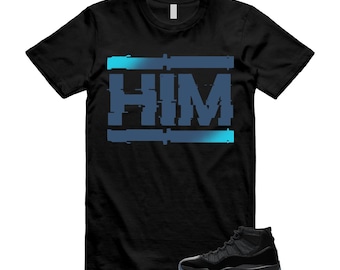 11 Gamma Blue Black T Shirt Match HIM