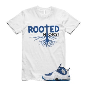 Penny Atlantic Blue 2 Air Metallic Silver Black White T Shirt Match ROOTED