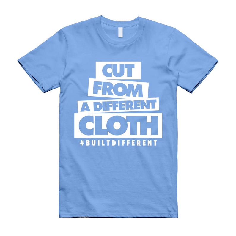Dunk Polar Blue White Low Carolina UNC T Shirt Match CLOTH image 1