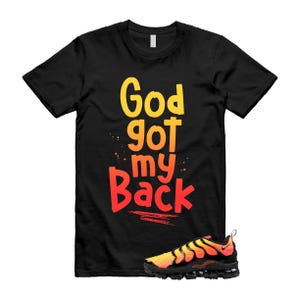 VaporMax Crimson Black Total Orange Air Plus T Shirt Match GOD