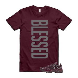 Air Max Nacht Kastanienbraun Metallic Silber Dunkel Team Rot Plus SE T-Shirt Match VERTBLS
