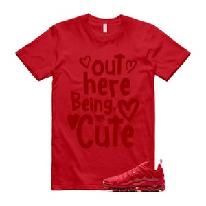 VaporMax Triple Red Air University T Shirt Match C2