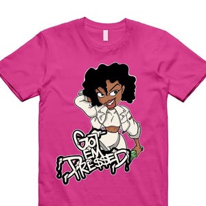 9060 Fuchsia Pink Strawberries and Cream T Shirt Match PRESSED