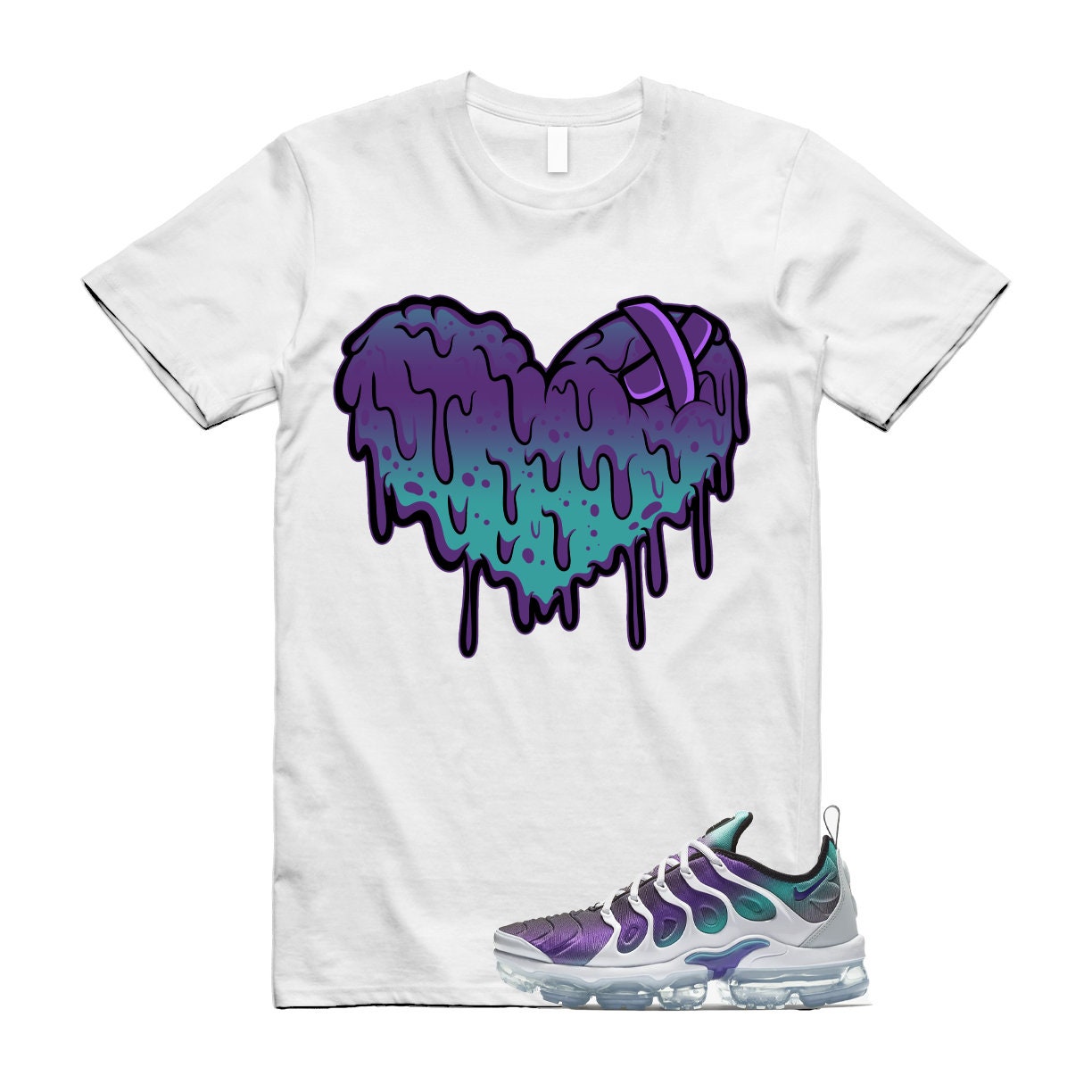 purple and teal vapormax plus