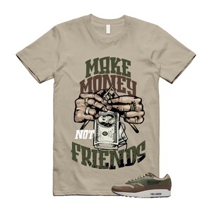 Air Max 1 Essential Premium Cargo Khaki Neutral Olive Cacao Wow T Shirt Match MM